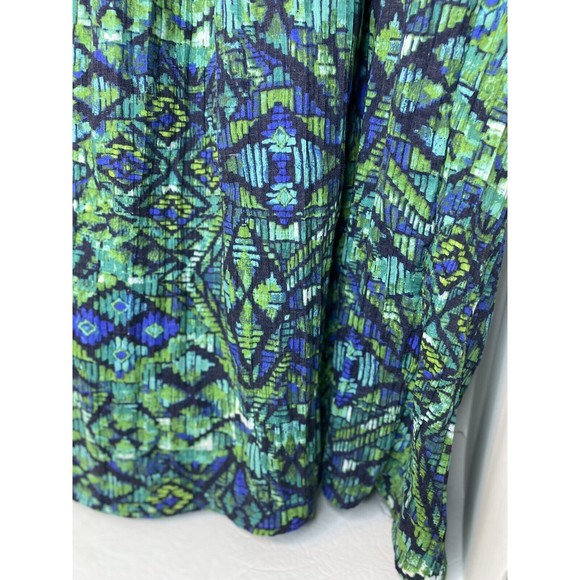 *LEMON GRASS SKIRT SIZE M, Woman’s GREEN BLUE TEAL LIGHTWEIGHT NWT - Picture 4 of 11